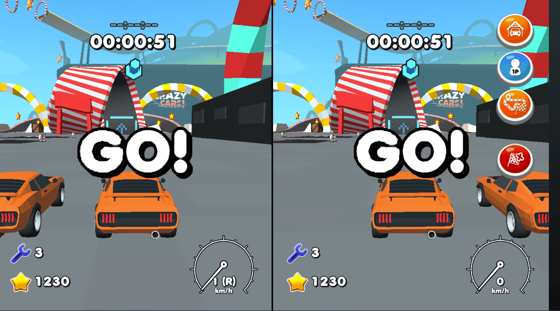 Crazy Cars racing arena